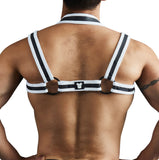 Titan Neoprene Adjustable Snap Harness White