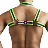 Titan Neoprene Adjustable Snap Harness Neon Green