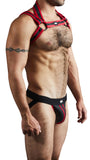 Titan Neoprene Jockstrap and Harness Combo Red