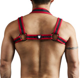 Titan Neoprene Adjustable Snap Harness Red