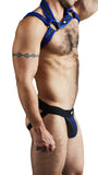 Titan Neoprene Jockstrap and Harness Combo Royal Blue