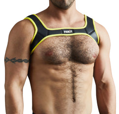 Warrior Neoprene Harness Neon Yellow