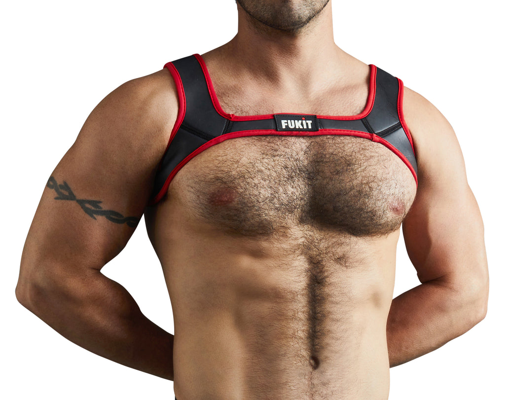 Warrior Neoprene Harness Red