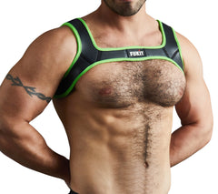 Warrior Neoprene Harness Neon Green