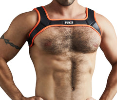 Warrior Neoprene Harness Neon Orange