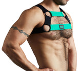 Helios Nylon Stretch Harness Green