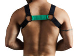 Helios Nylon Stretch Harness Green