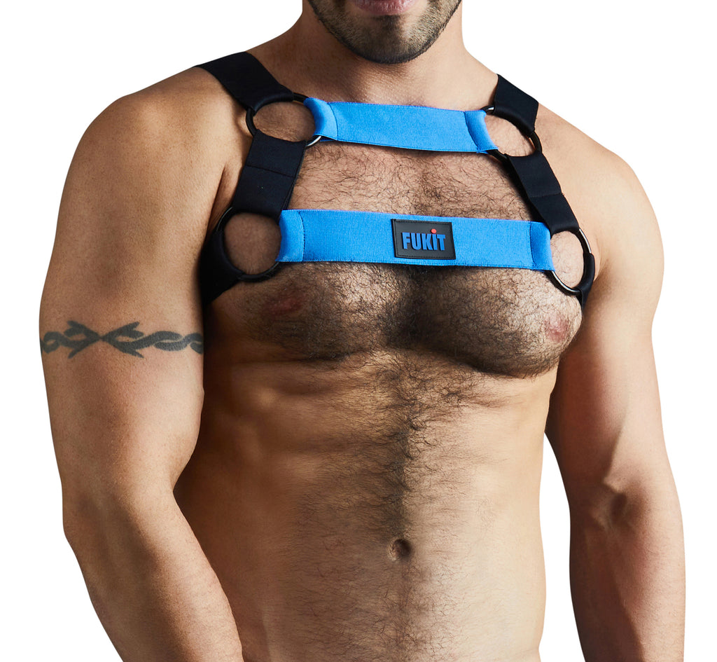 Helios Nylon Stretch Harness Blue