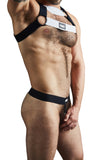 Helios Nylon Harness and Jock Enhancer Combo White