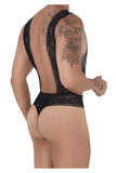 Mesh-Lace Bodysuit Thongs