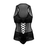 Mesh-Lace Bodysuit