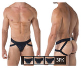 3PK Double Strap Jockstrap