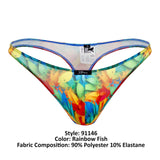 Printed Microfiber Thongs