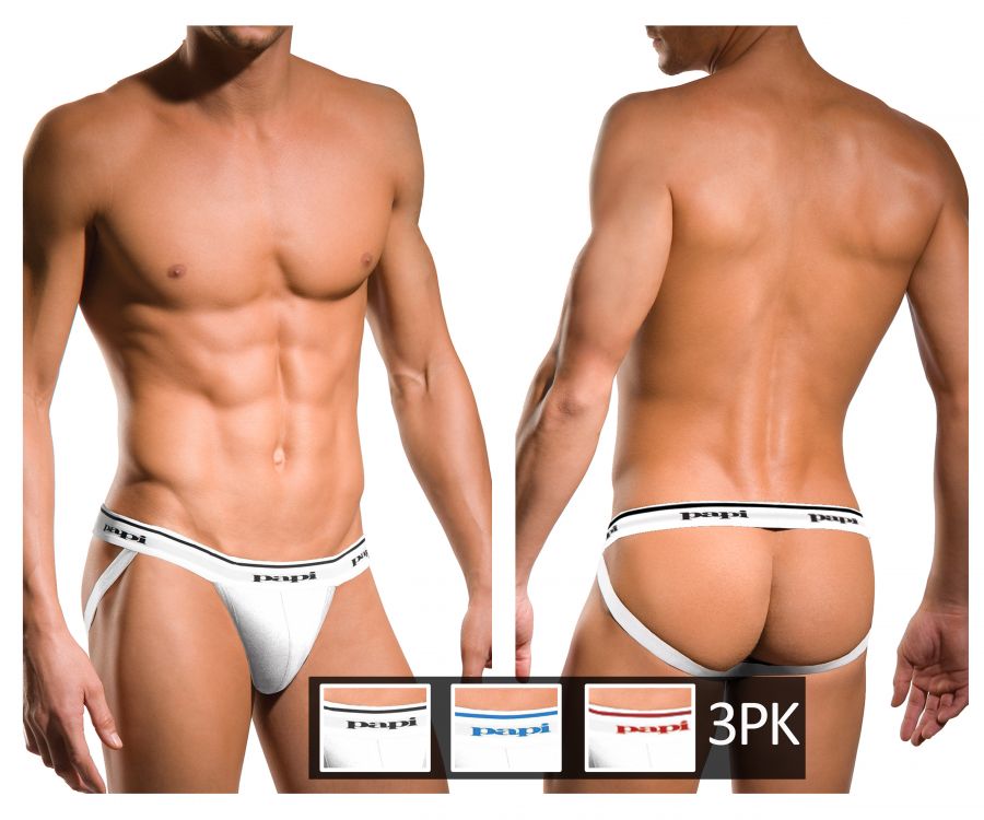 3PK 1X1 Rib Jockstrap