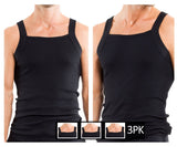 3PK Square Neck Tank