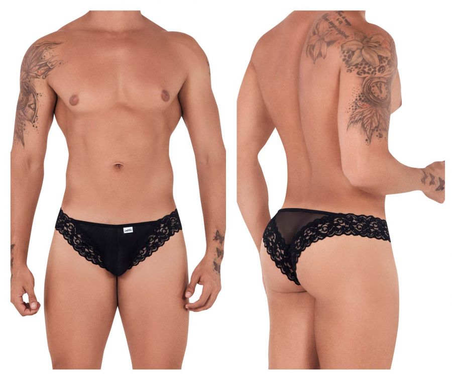 Mesh-Lace Thongs