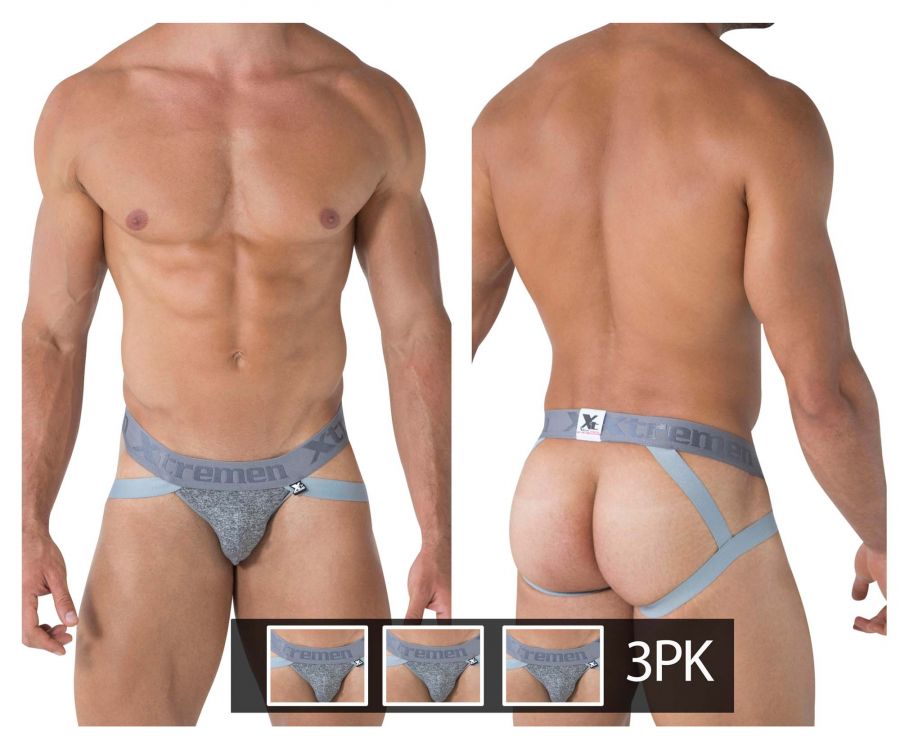 3PK Double Strap Jockstrap