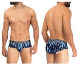 Printed Microfiber Hip Briefs